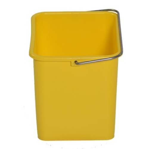 Seau 8 litres, jaune pour Poly-Car/Wet-Car photo du produit Front View L