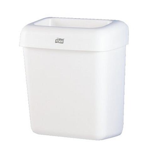 Tork Advanced Mini Bin 20 l, plastic, white photo du produit Front View L