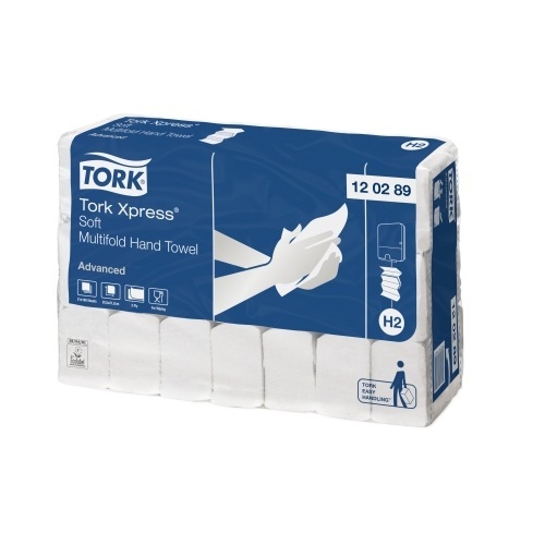 Tork Advanced Hand Towel Interfold Soft (Carry Pack) (H2 EU Eco) photo du produit Front View L