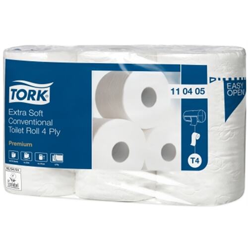 Tork Premium Papier toilette traditionnel Ultra-doux Rouleau (T4) photo du produit Front View L