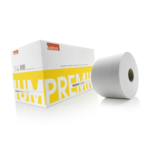 Papier toilette compact 2 plis, blanc photo du produit