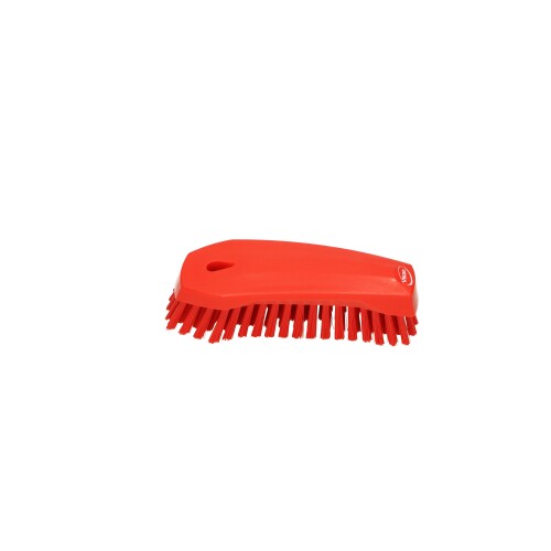 Vikan brosse manuelle, fibres dures, rouge photo du produit Front View L