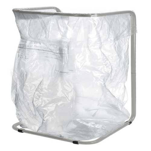Support pour sac poubelle démontable 400 l, gris photo du produit Front View L