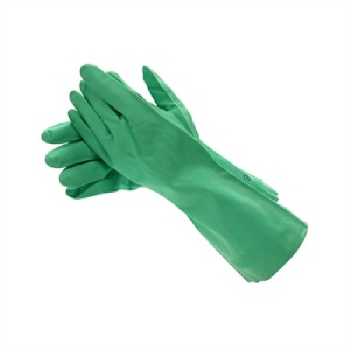 Gant de ménage nitrile, anti-allergique, taille XL, vert - Gants