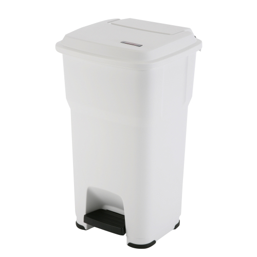 Hera poubelle à pédale 60 l, blanche photo du produit Front View L