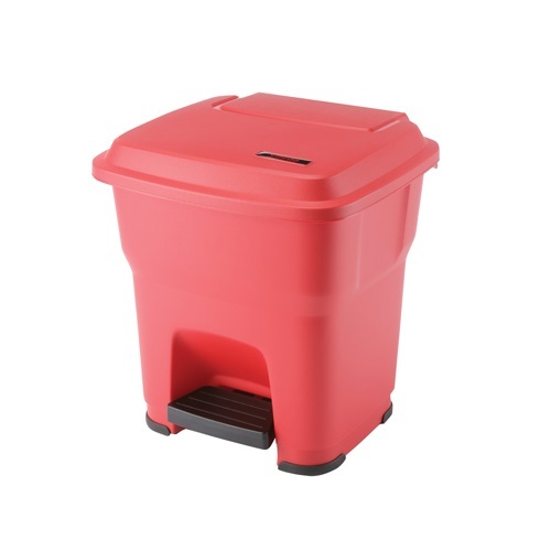Hera poubelle à pédale 35 l, rouge photo du produit Front View L