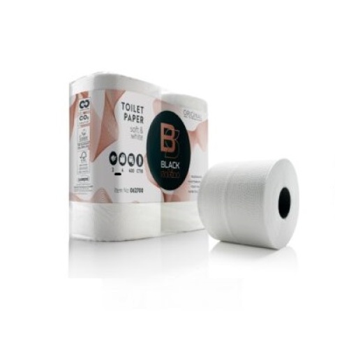 Satino Black papier toilette 2 plis, blanc photo du produit Front View L