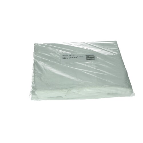 Sacs bretelle HDPE 50 x 60 cm, 17µ, blanc, 24 l photo du produit Image2 L