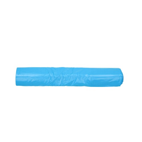 Sac en plastique HDPE 58 x 100 cm, 25µ, bleu, 70 l photo du produit Front View L