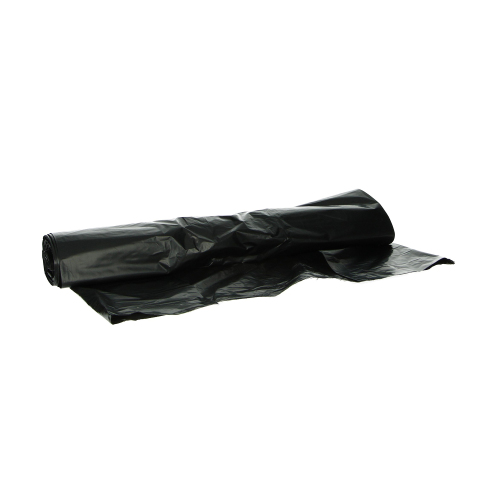 Sac en plastique HDPE 60 x 110 cm, 21 µ, noir, 70 l photo du produit Front View L