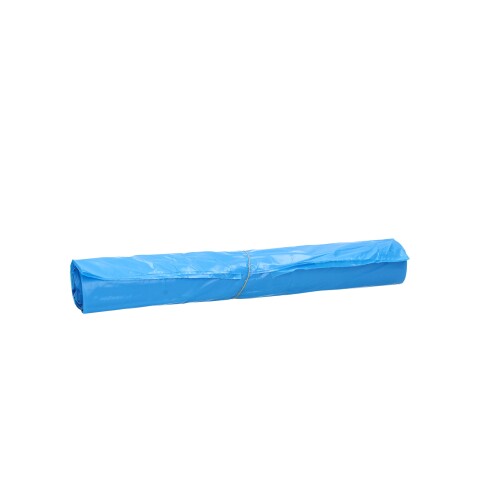 Sac en plastique HDPE 70 x 110 cm, 25µ, bleu, 120 l photo du produit Front View L