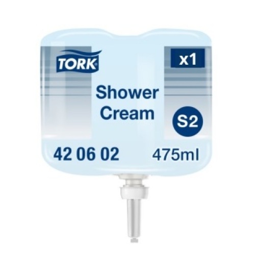 Tork Premium Shower Cream mini (S2 EU ECO) 8 x 475 ml photo du produit Front View L