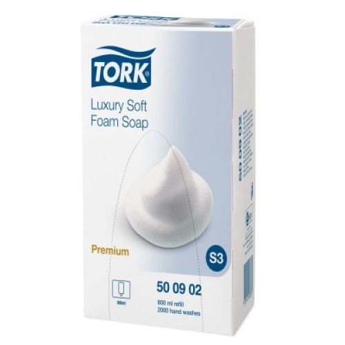 Tork Premium Soap Foam Luxury (S3 EU ECO) 4 x 0,8l photo du produit Front View L