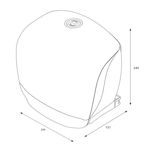 Katrin Distributeur de papier toilette Gigant S Blanc photo du produit Image3 L