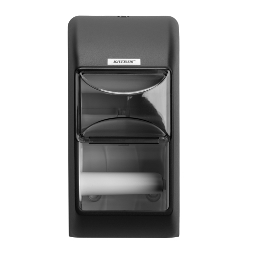 Katrin distributeur papier-toilette pour 2 rouleaux noir photo du produit Front View L