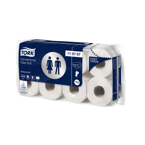 Tork Advanced Papier toilette traditionnel Rouleau (T4) photo du produit Front View L