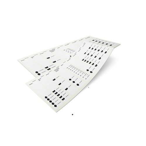 Set d’autocollants pour gobelet doseur photo du produit Front View L