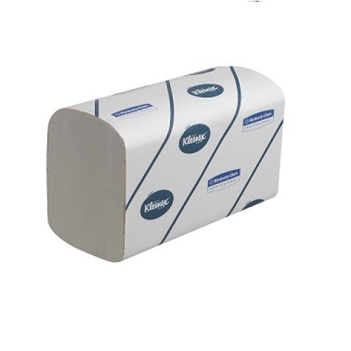 Kimberly Clark essuie-mains Kleenex Ultra pliage V, 2 plis, blanc photo du produit Front View L