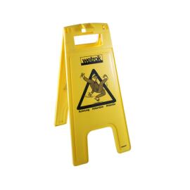 Panneau d'avertissement jaune, 28 x 56 cm photo du produit