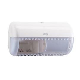 Tork Distributeur de papier toilette traditionnel Blanc Rouleau (T4) photo du produit