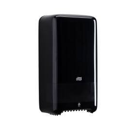 Tork Distributeur de papier toilette Twin Mid-size Rouleau Auto Shift Noir (T6) photo du produit