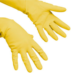 Gant multipurpose, poudré, taille S, jaune photo du produit