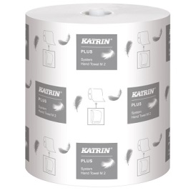Katrin Essuie-mains en rouleau Plus 2 plis, blanc, 130 m photo du produit