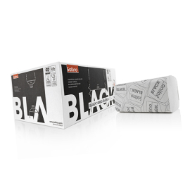 Satino Black essuie-mains Interfold plié ZZ, 2 plis, blanc  photo du produit
