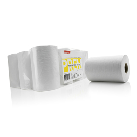 Satino Rouleau d'essuie-tout Mini avec mandrin, 1 pli, blanc photo du produit