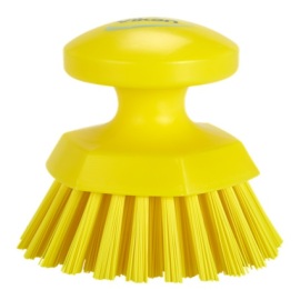 Vikan brosse vaisselle ronde, jaune photo du produit