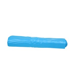 Sac en plastique HDPE 70 x 110 cm, 30µ, bleu, 120 l photo du produit