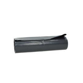 Sac en plastique LDPE 60 x 100 cm, 60µ, gris foncé, 70 l photo du produit