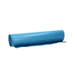 Sac en plastique LDPE 70 x  100 cm, 60µ, bleu, NRMA, 110 l photo du produit