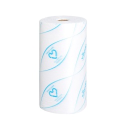 r-MicronSolo Roll chiffon en microfibres jetable blanc-bleu, 32 x 25 cm photo du produit