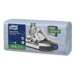 Tork Heavy-Duty Cleaning Cloth Blue folded (W4) photo du produit