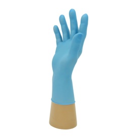 Gant à usage unique nitrile, non poudré, taille S, bleu, boîte de 100 pièces photo du produit