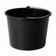 Seau noir en plastique, 12 l photo du produit