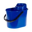 Seau de moppage de 12 l avec corbeille ovale, bleu photo du produit