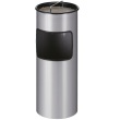 Cendrier poubelle 30 l, gris aluminium photo du produit