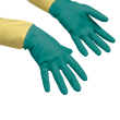 Gant à usage unique Heavyweight, latex/neoprene, poudré, taille M, vert/jaune photo du produit