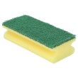 Éponge à  récurer jaune avec pad vert  photo du produit