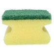 Éponge à  récurer jaune avec pad vert  photo du produit Image2 S