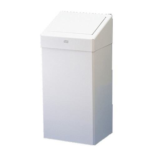 Tork Premium Bin 50 l, metal, white product foto Front View L