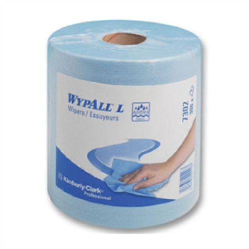 Kimberly Clark Wypall L30 poetsrol - blauw product foto Front View L