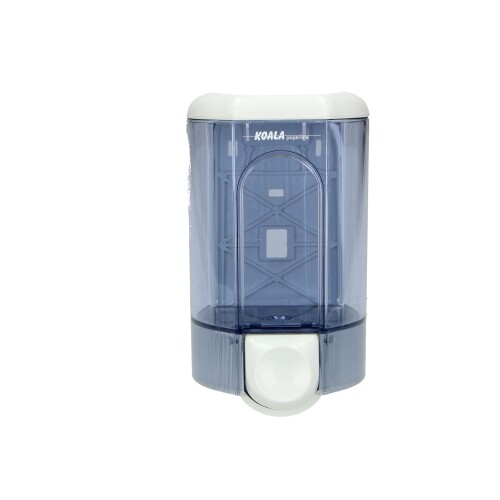 Navulbare zeepdispenser 1,1 l transparant product foto Front View L