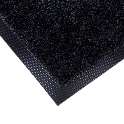 Wash & Clean mat 60 x 90 cm, zwart product foto Front View L