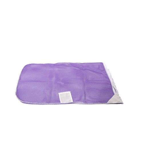 Wasnet paars met rits, 60 x 90 cm product foto Front View L