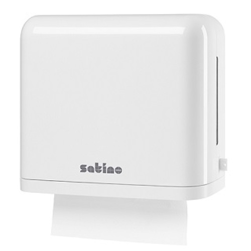Satino Smart handdoekdispenser wit product foto Front View L