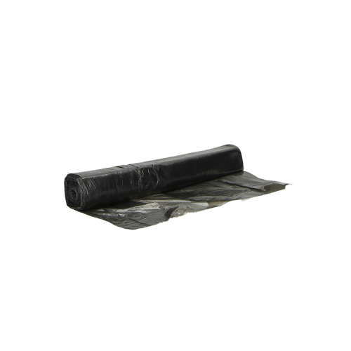 Plastic zak HDPE 45 x 50 cm, 7µ, zwart, 16 l product foto Front View L