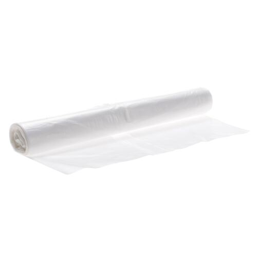 Plastic zak HDPE 48 x 50 cm, 12µ, transparant, 16 l product foto Front View L
